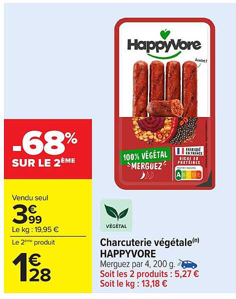 Charcuterie végétale(n) HAPPYVORE