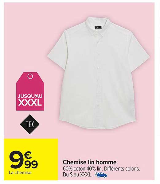 Chemise lin homme