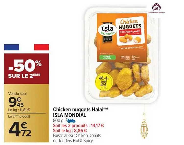 Chicken nuggets Halal(m) ISLA MONDIAL