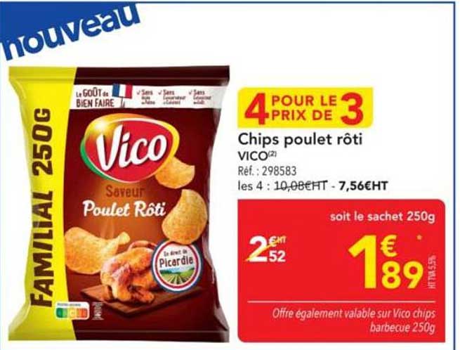 Chips poulet rôti Vico