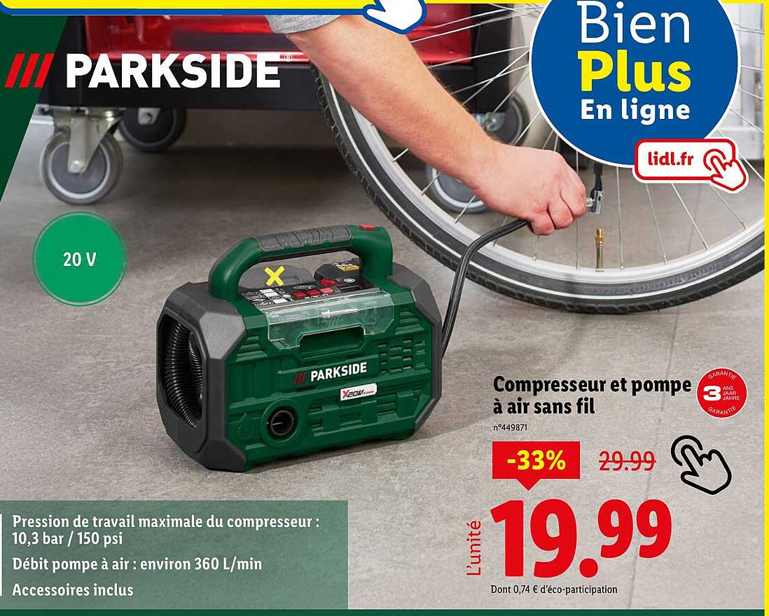 Compresseur et pompe à air sans fil