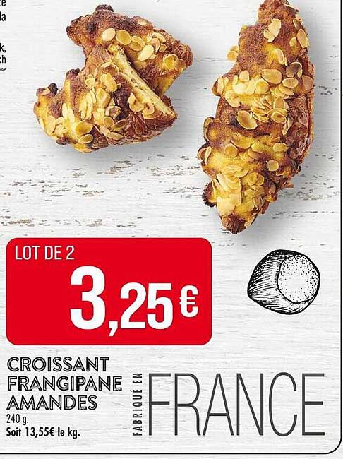 CROISSANT FRANGIPANE AMANDES