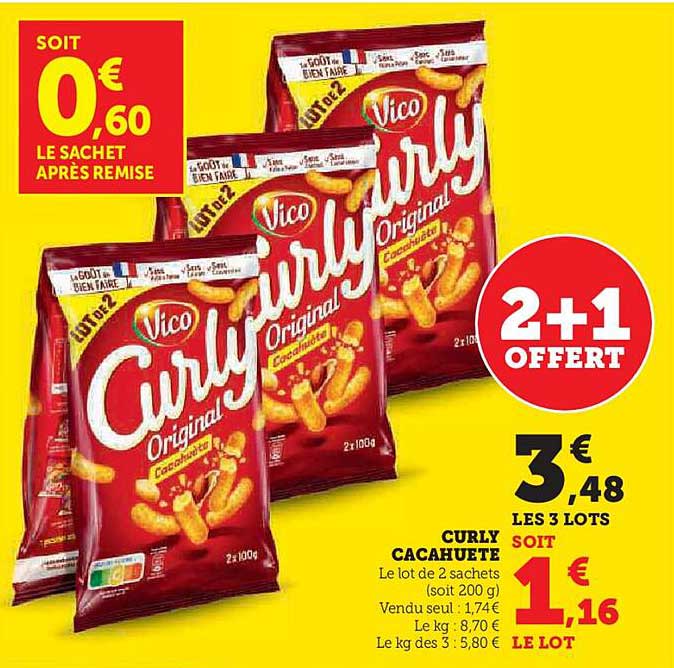 CURLY CACAHUETE