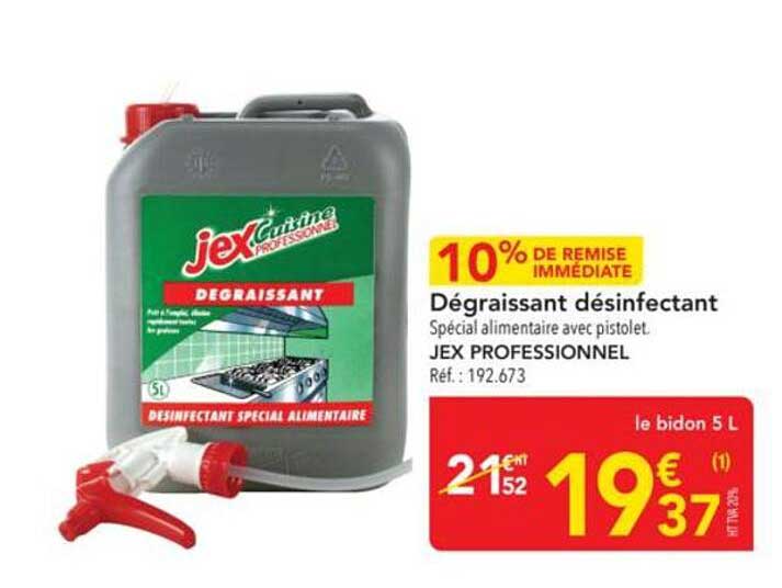 Dégraissant désinfectant Spécial alimentaire avec pistolet