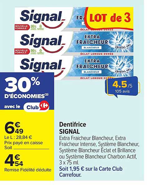 Dentifrice SIGNAL - Lot de 3