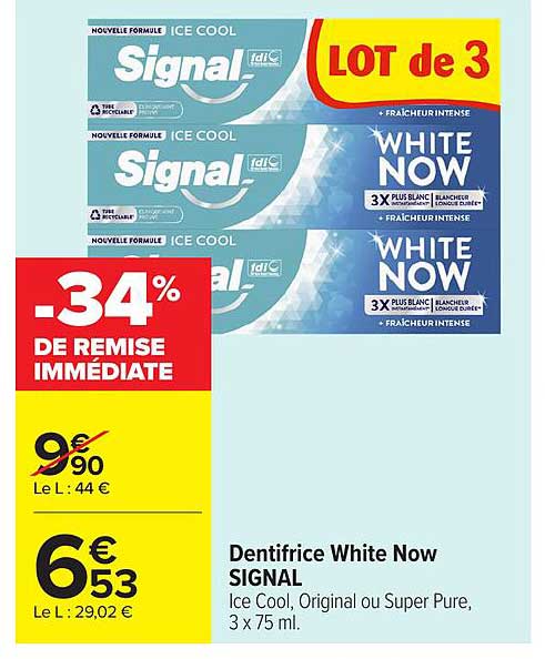 Dentifrice White Now SIGNAL