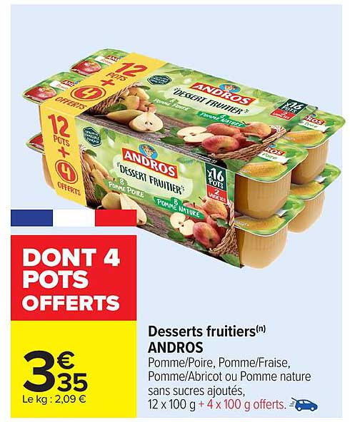Desserts fruitiers(n) ANDROS