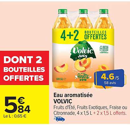 Eau aromatisée VOLVIC