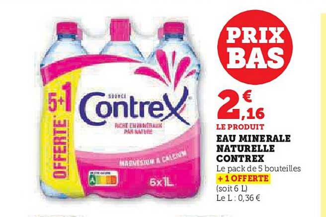 EAU MINERALE NATURELLE CONTREX