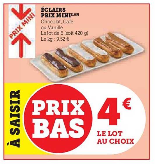 ÉCLAIRS PRIX MINI