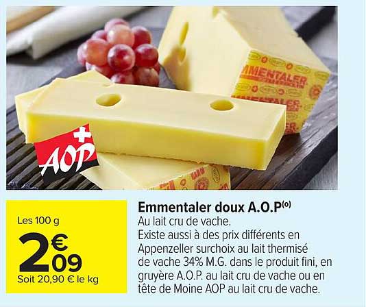 Emmental doux A.O.P