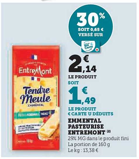 EMMENTAL PASTEURISE ENTREMONT