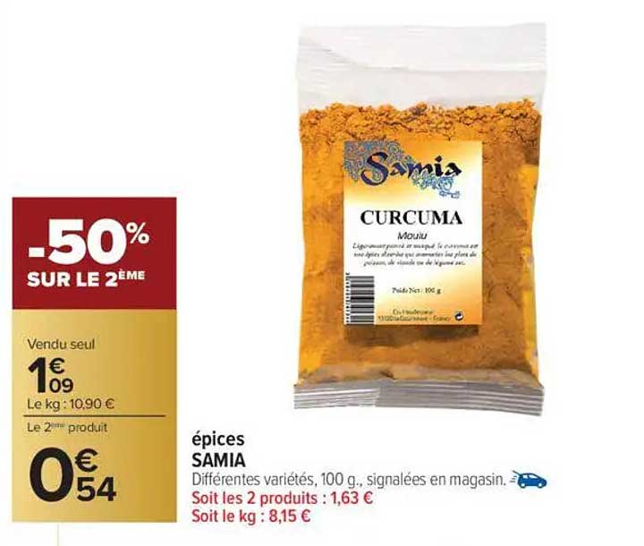 Épices Samia - Curcuma