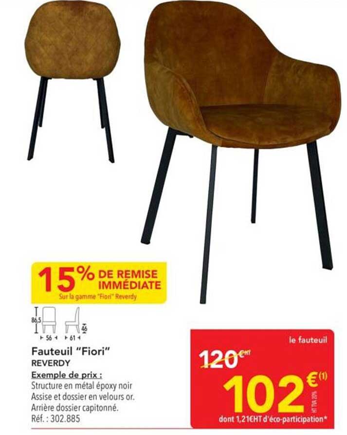 Fauteuil "Fiori" REVERDY
