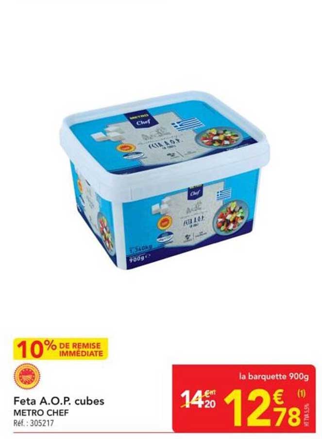 Feta A.O.P. cubes