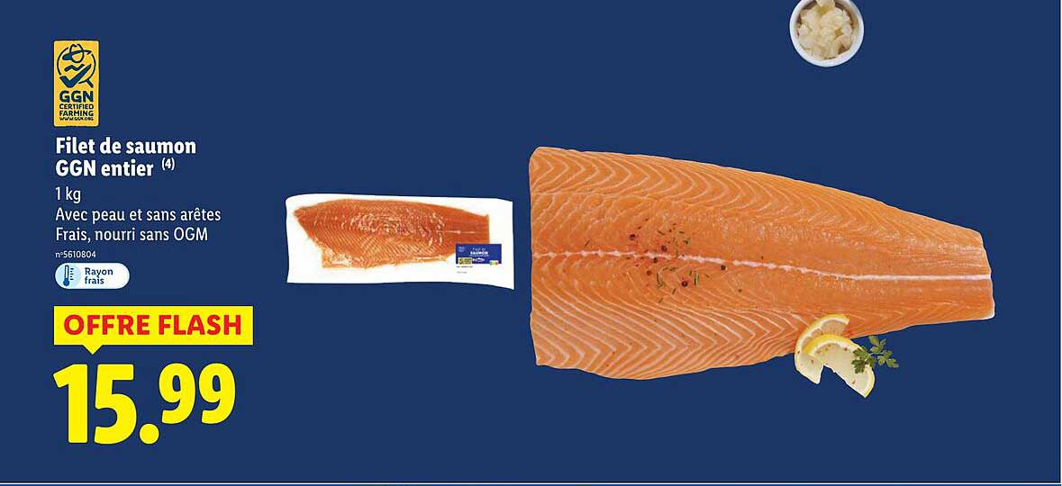 Filet de saumon GGN entier (4)