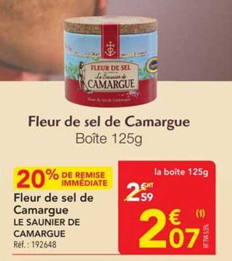 Fleur de sel de Camargue Boîte 125g