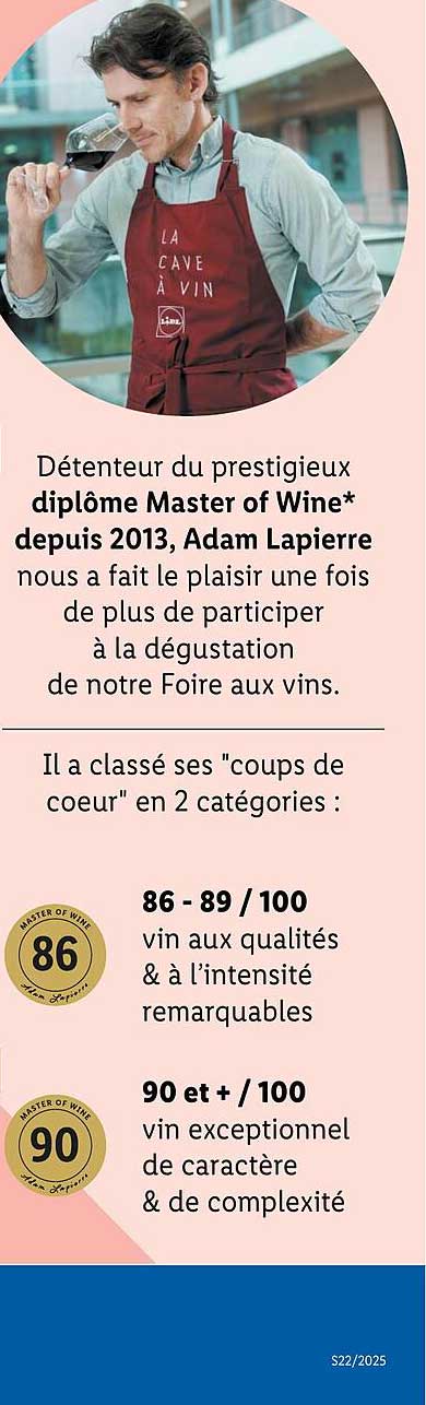 Foire aux vins avec Adam Lapierre