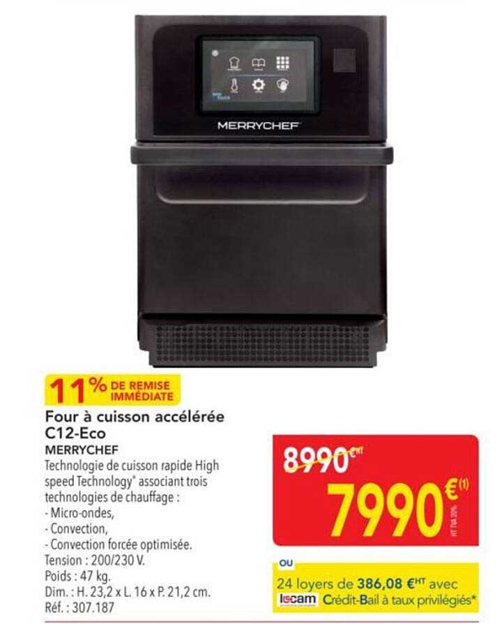Four à cuisson accélérée C12-Eco MERRYCHEF