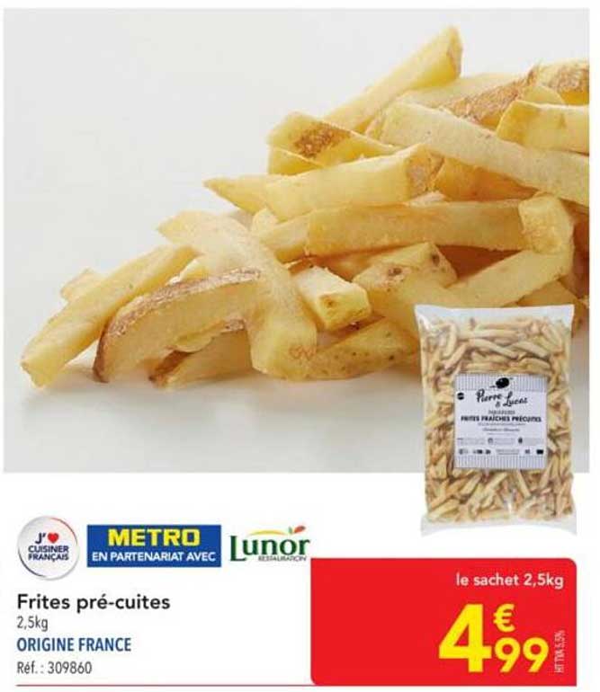 Frites pré-cuites