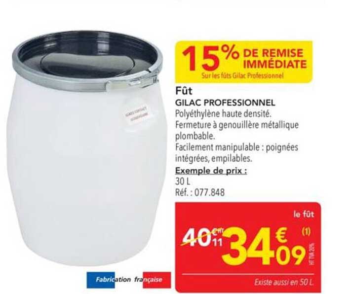 Fût GILAC PROFESSIONNEL
