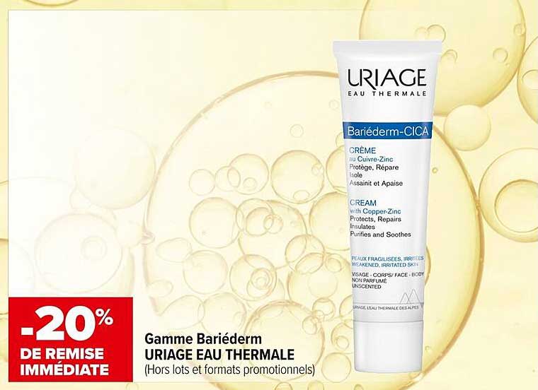 Gamme Bariéderm URIAGE EAU THERMALE