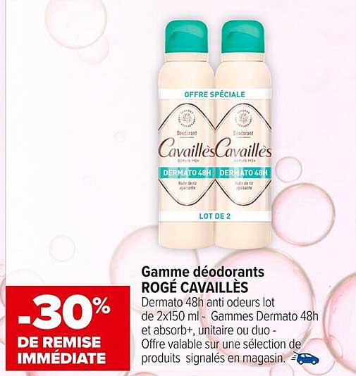 Gamme déodorants ROGÉ CAVAILLÉS