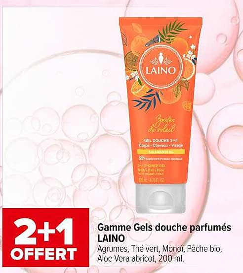 Gamme Gels douche parfumés LAINO