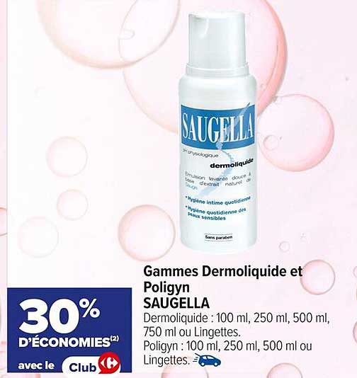 Gammes Dermoliquide et Poligyn - SAUGELLA