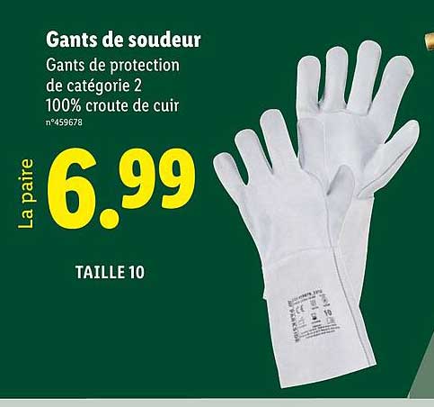 Gants de soudeur