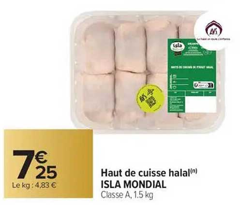 Haut de cuisse halal(n) ISLA MONDIAL