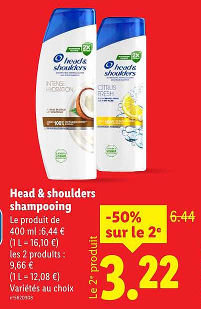 Head & shoulders shampooing