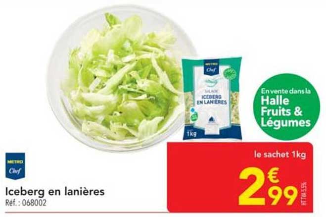 Iceberg en lanières