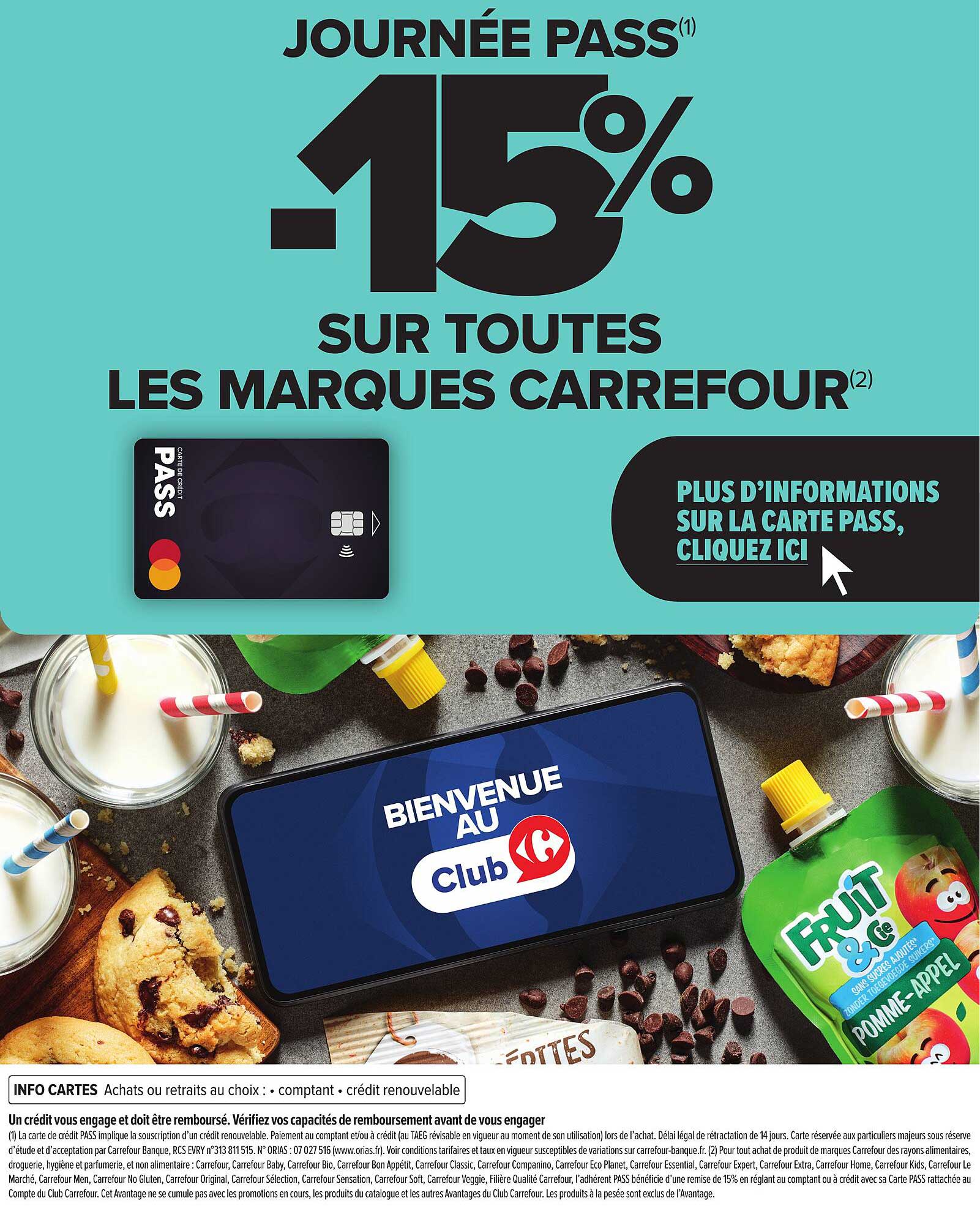 JOURNÉE PASS -15% SUR TOUTES LES MARQUES CARREFOUR