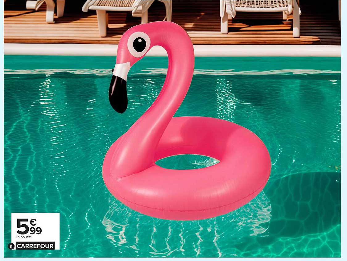 La bouée flamant rose