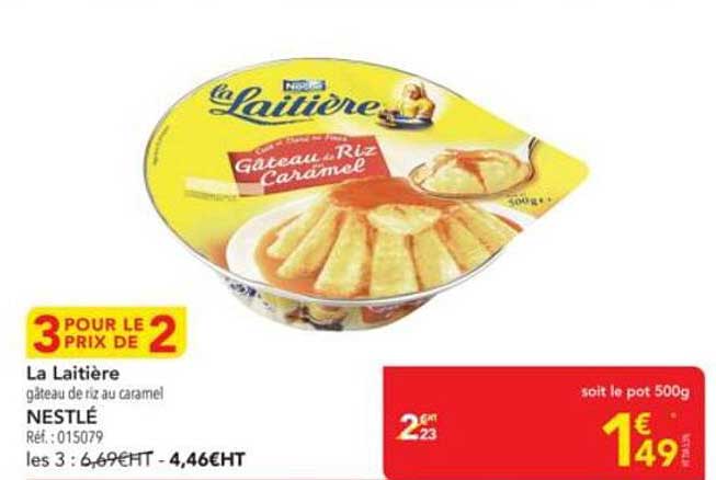 La Laitière gâteau de riz au caramel