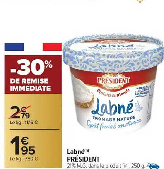 Labné Président - Fromage Nature