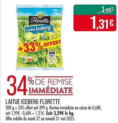 Laitue Iceberg Florette