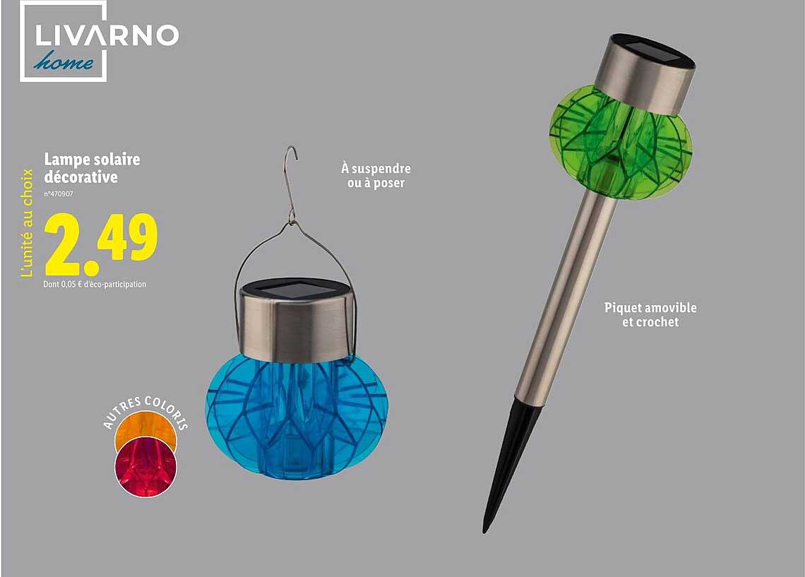 Lampe solaire décorative