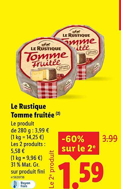 Le Rustique Tomme fruitée (2)