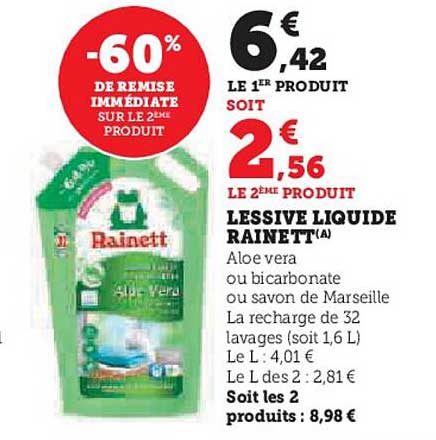 LESSIVE LIQUIDE RAINETT(A)