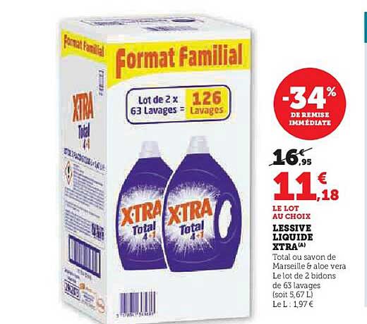LESSIVE LIQUIDE XTRA