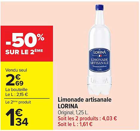 Limonade artisanale LORINA