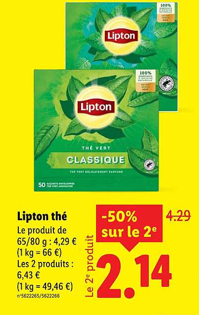 Lipton thé