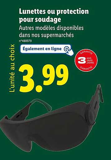 Lunettes ou protection pour soudage