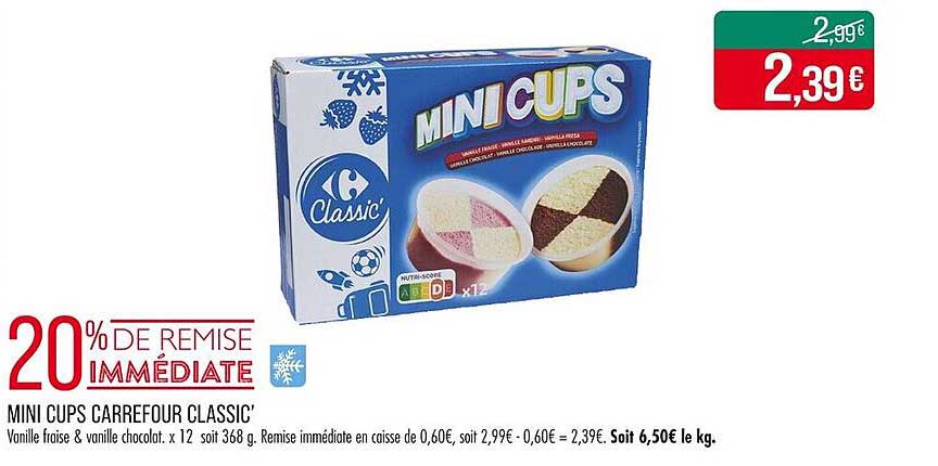 MINI CUPS CARREFOUR CLASSIC'