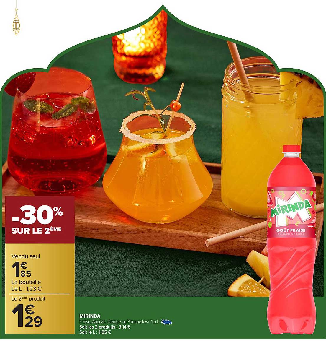 MIRINDA -30% SUR LE 2ème