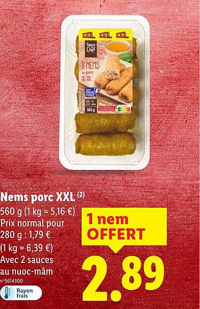 Nem porc XXL