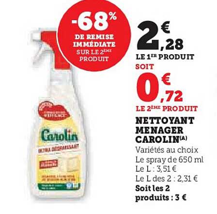 NETTOYANT MENAGER CAROLIN