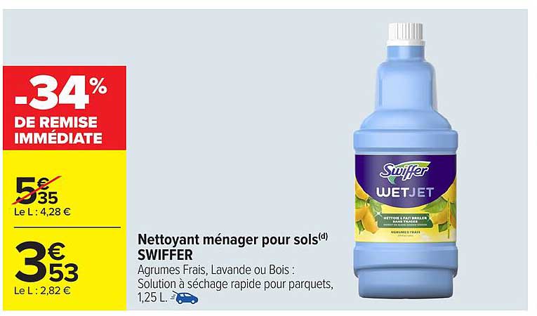 Nettoyant ménager pour sols SWIFFER